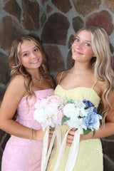 Romantic Light Pink Sheath Homecoming Dress with Open Criss Cross Back Design