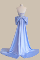 Glamorous Lavender Halter Neck Mermaid Prom Dress with Embellishments & Train